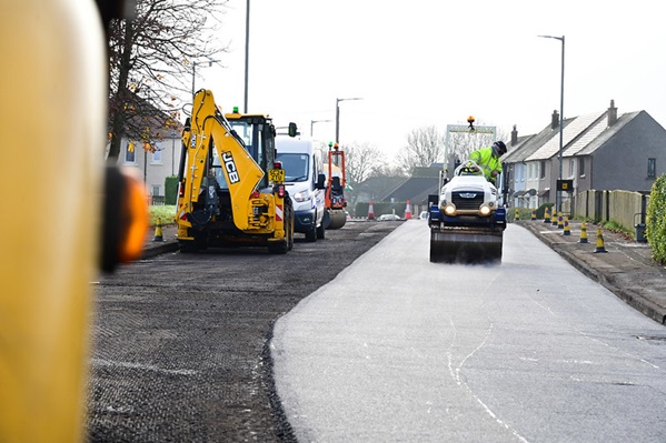 road works carronshore