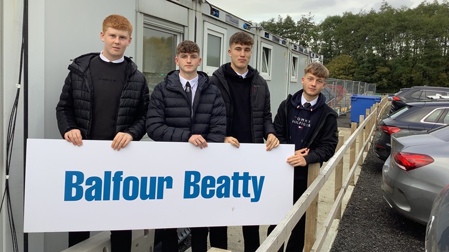 Pupils from Denny visit Balfour Beatty