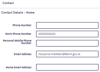 Contact details form fields including - Bank type raidal buttons, account number, account name, sort code, bank name, branch.