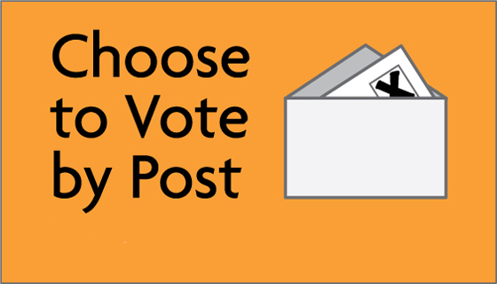 Choose to vote by post