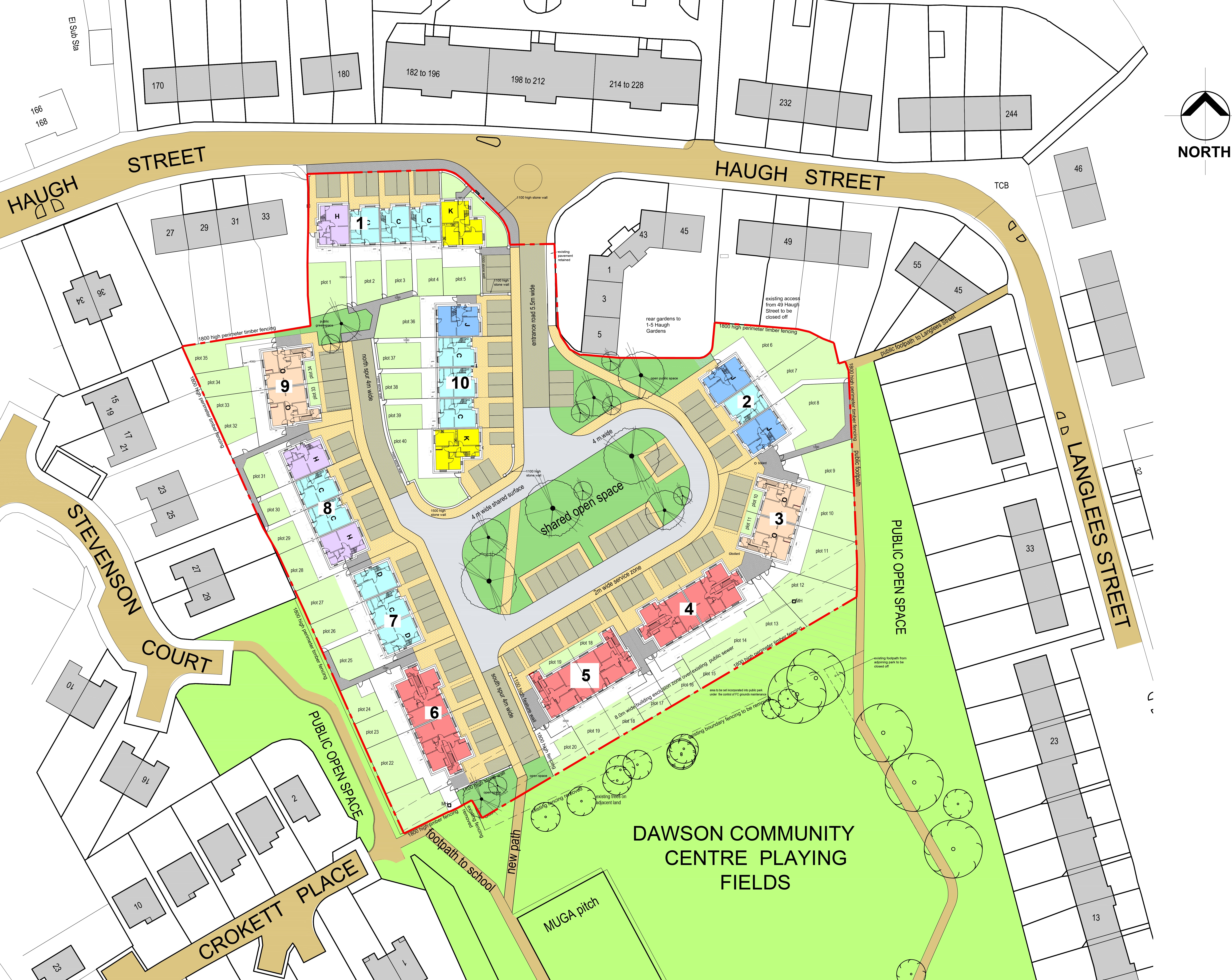 Haugh Gardens - Site plan